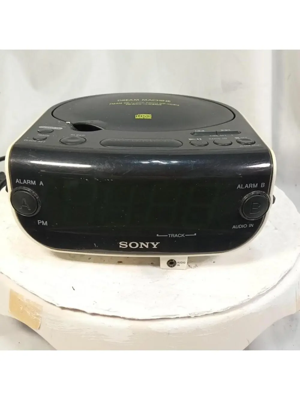 Sony Dream Machine ICF-CD815 CD Clock Radio AM FM Alarm Snooze Bedside Black Tes